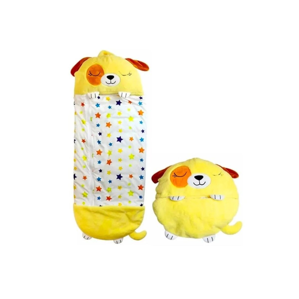 GENERICO - Bolso de Dormir 120cm Perro Amarillo Happy Niños