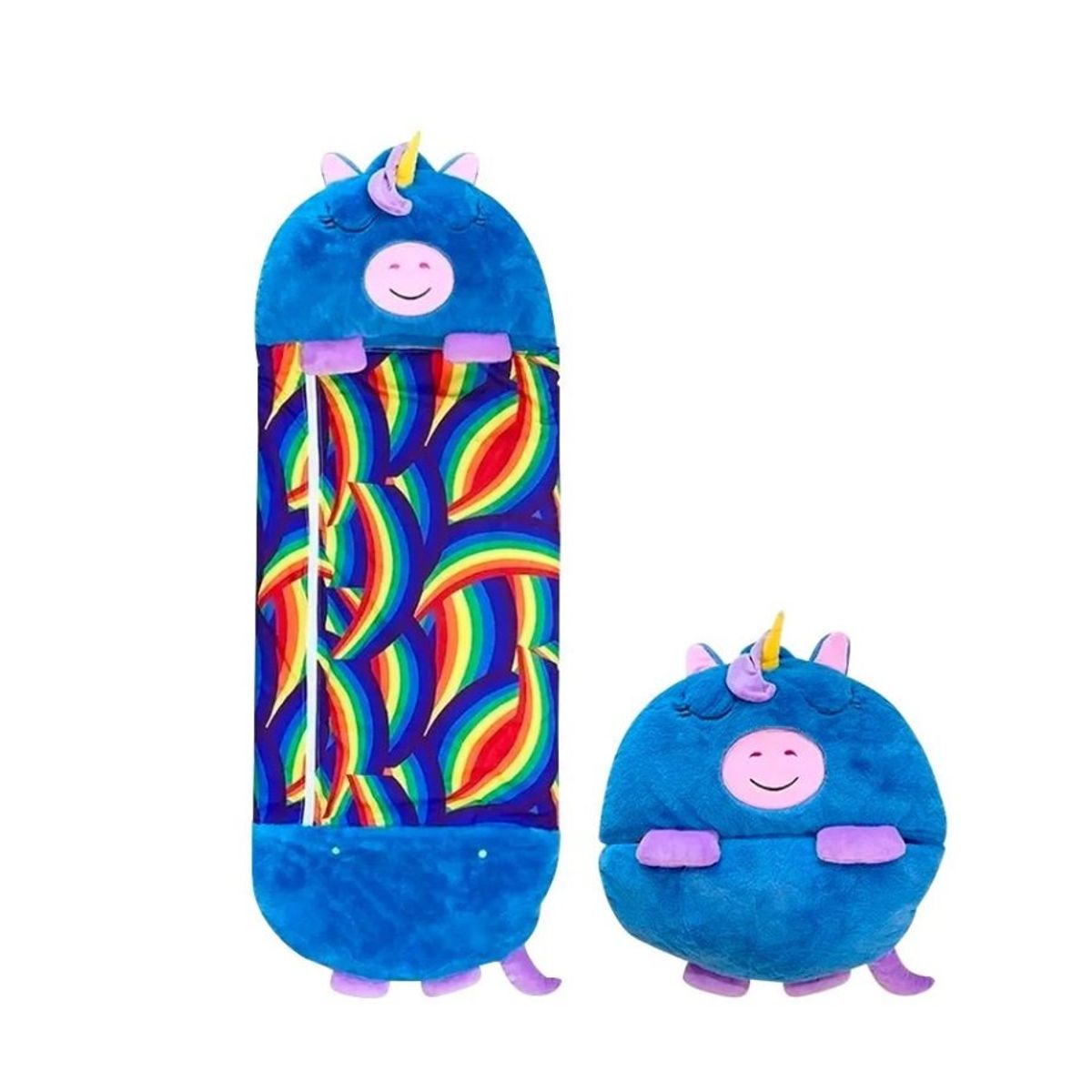 GENERICO - Bolso de Dormir 120cm Unicornio blue Happy Niños