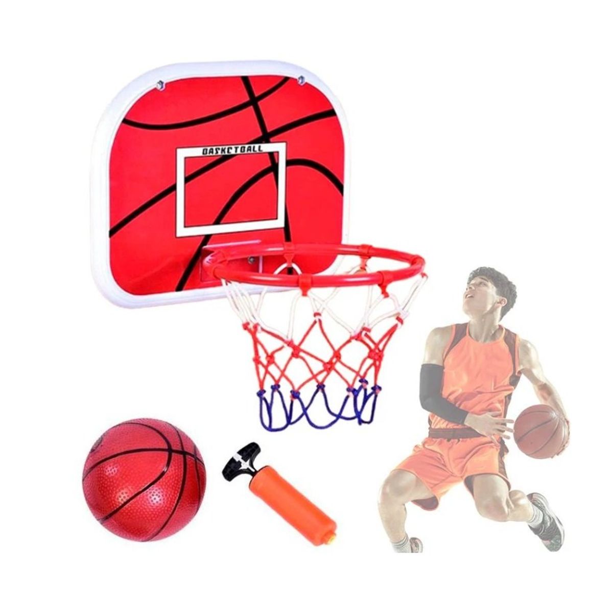 GENERICO - Tablero Aro Basketball Con Canasto Deporte Juguete Boys