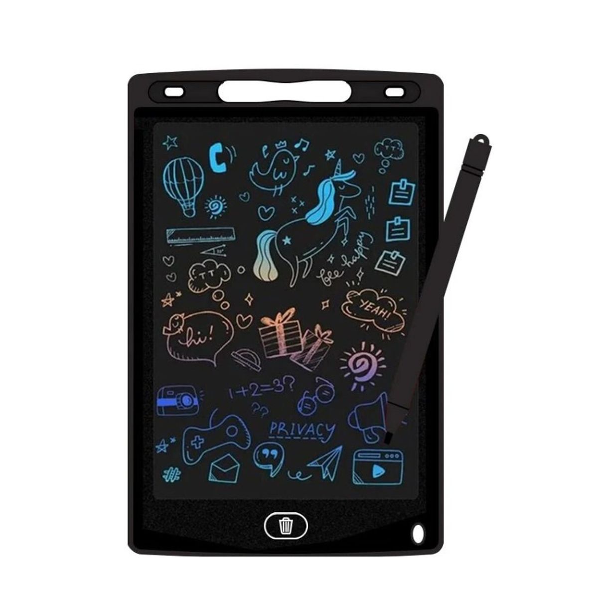 GENERICO - Pizarra Infantil Magica Tablet Dibujo Lcd 10 Pulgadas  Black