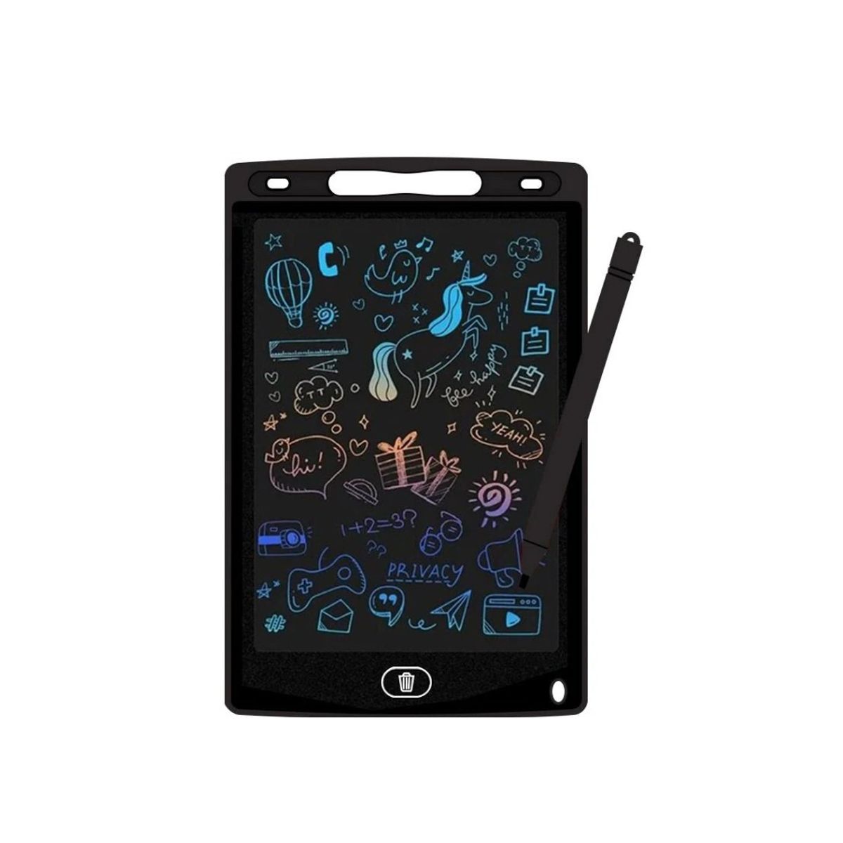 GENERICO - Pizarra Infantil Magica Tablet Dibujo Lcd 10 Pulgadas  Black