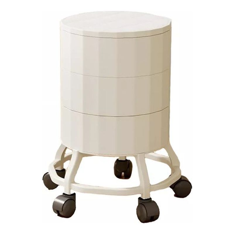 EVERSO - Piso Silla Taburete Giratoria Ruedas Altura Bar 360 Blanco