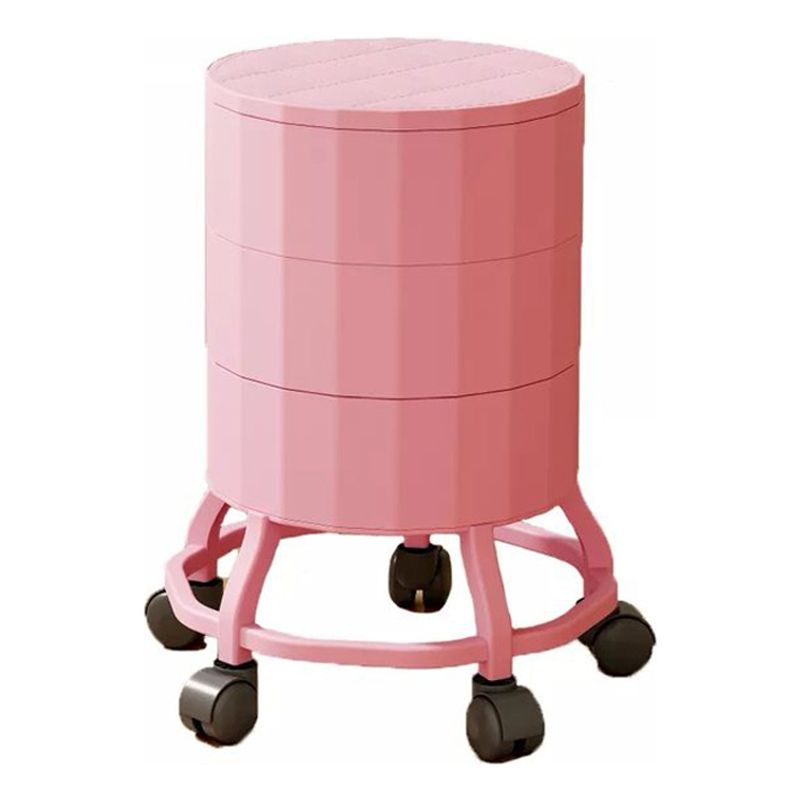 EVERSO - Piso Silla Taburete Giratoria Ruedas Altura Bar 360 Rosa
