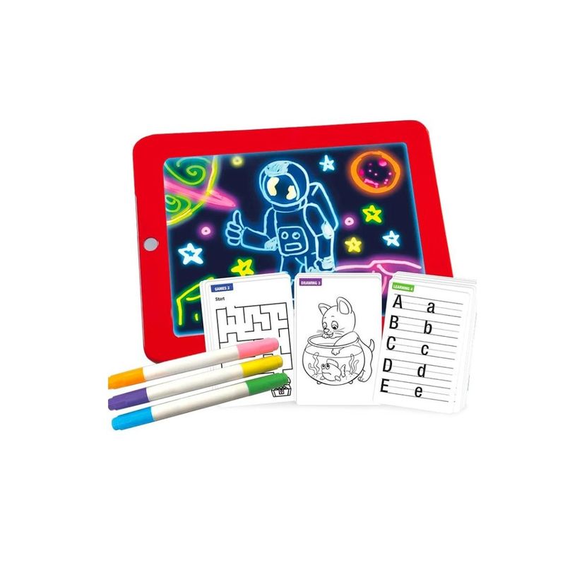 GENERICO - Pizarra Magica Deluxe Pizarra Led  Pizarra Niños Red