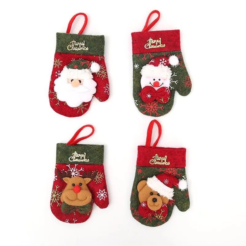 MERCADO CBF - Decoración Navideña Para Mesa, Adorno Navidad Pack 4