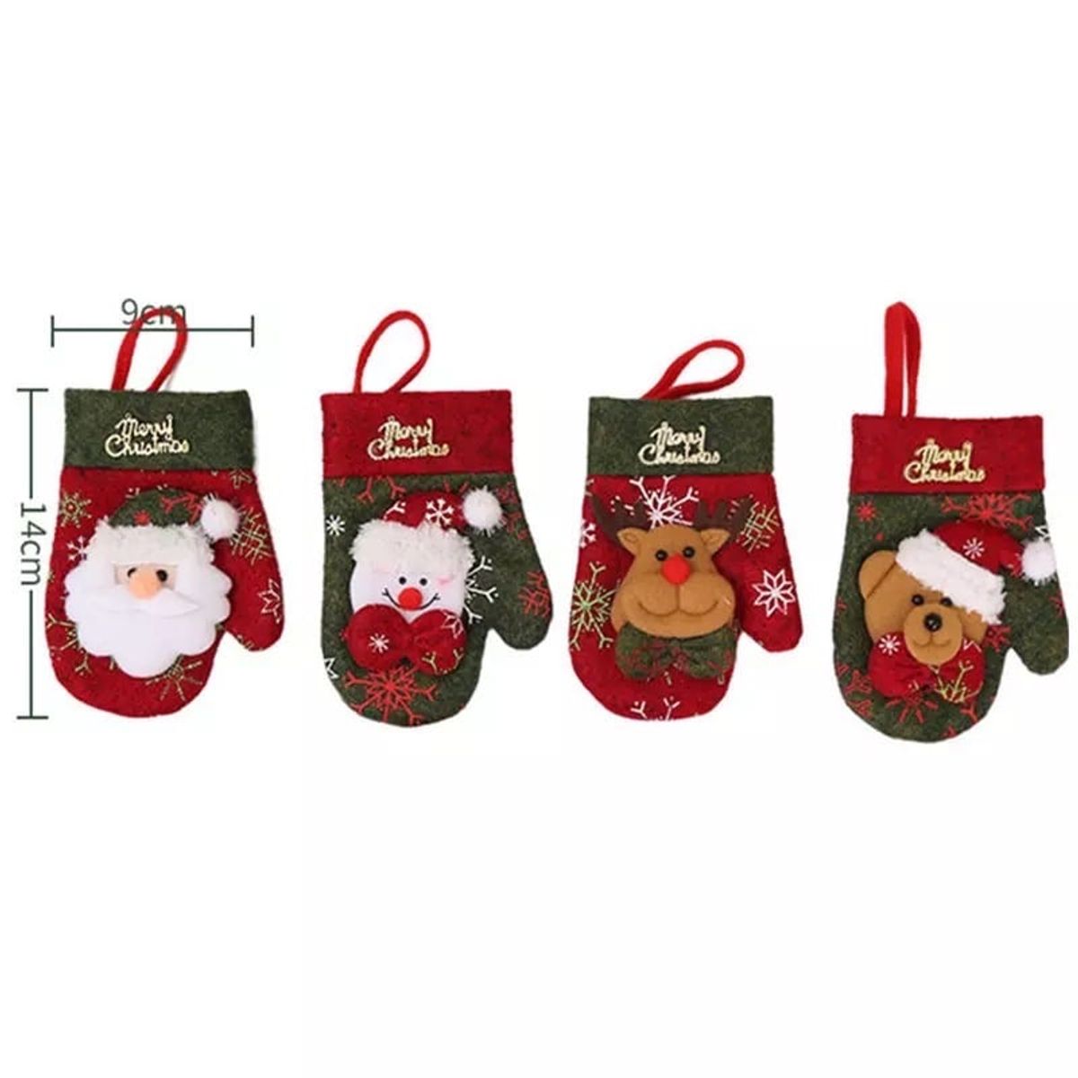 MERCADO CBF - Decoración Navideña Para Mesa, Adorno Navidad Pack 4