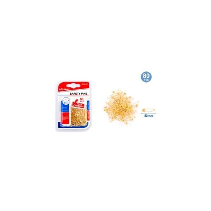 GENERICO - Alfiler De Gancho 22 Mm 80 Pcs