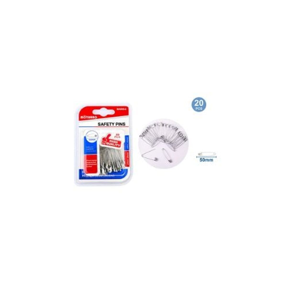 GENERICO - Clips De Gancho Plateado 20 Pcs