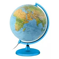 ADETEC - Globo Terráqueo Con Luz Y Base De Plástico 30 cm Orión 1402