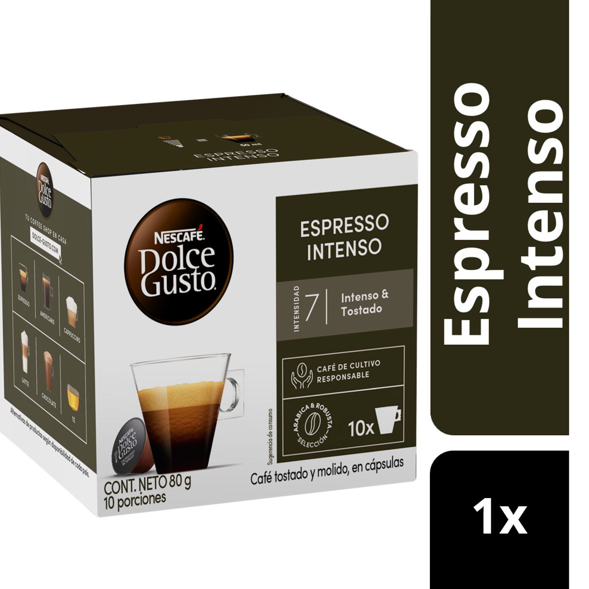 DOLCE GUSTO - Café NESCAFÉ DOLCE GUSTO® Espresso Intenso 10 Cápsulas