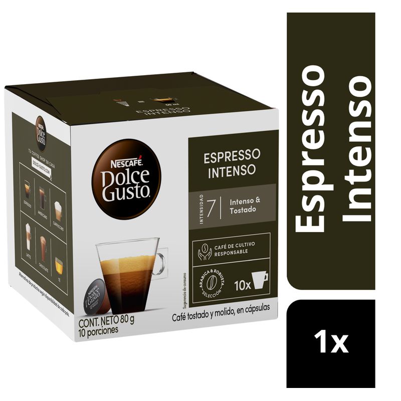 DOLCE GUSTO - Café Nescafé Dolce Gusto® Espresso Intenso 10 Cápsulas
