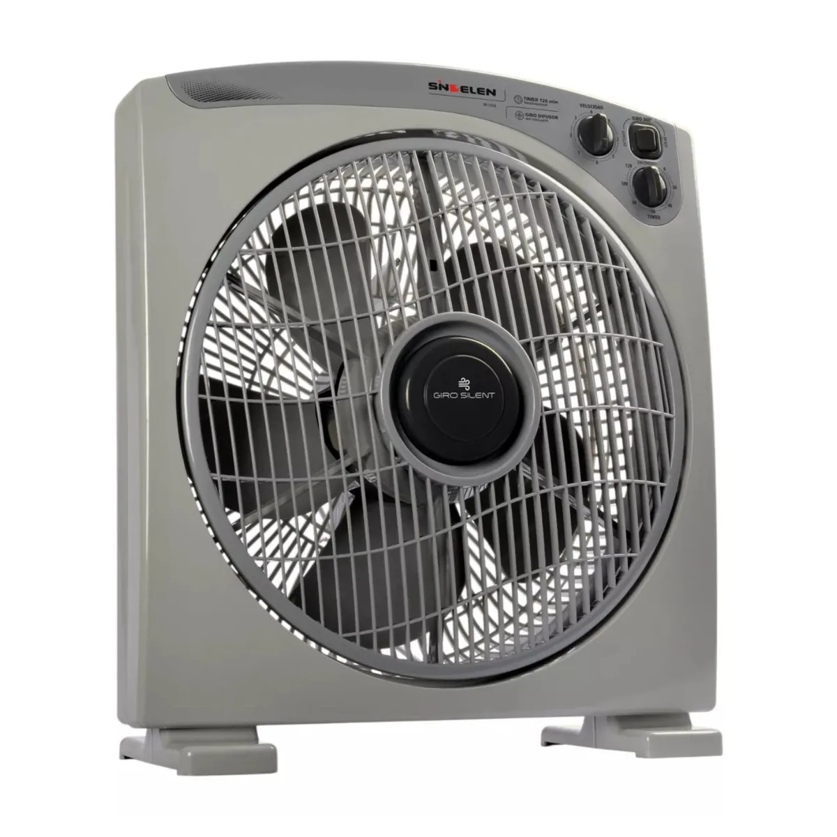 SINDELEN - Ventilador Box Mesa Piso Sindelen Vb-12GR Silencioso Timer 120 minutos.