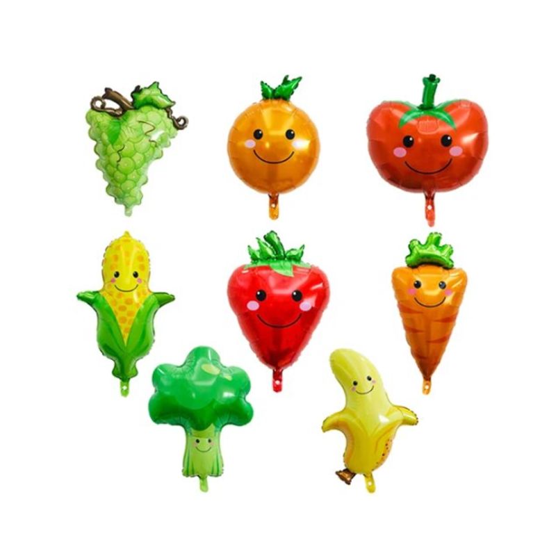 GENERICO - Set de Globos aluminio vegetales sensorial decorativo