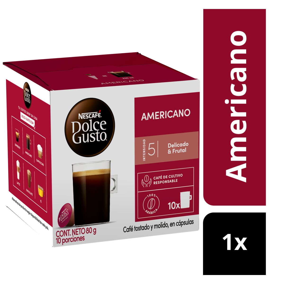 DOLCE GUSTO - Café NESCAFÉ DOLCE GUSTO® Americano 10 Cápsulas
