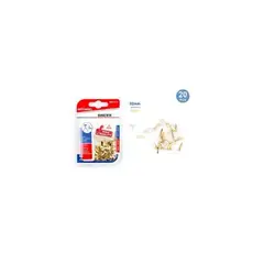 GENERICO - Chinche Mariposa O Encuadernador Dorado 32 Mm 20 Pcs