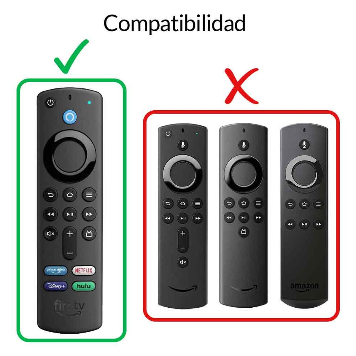 URBANCASE - Protector UrbanCase para Control Amazon Fire 3° G  de Silicona