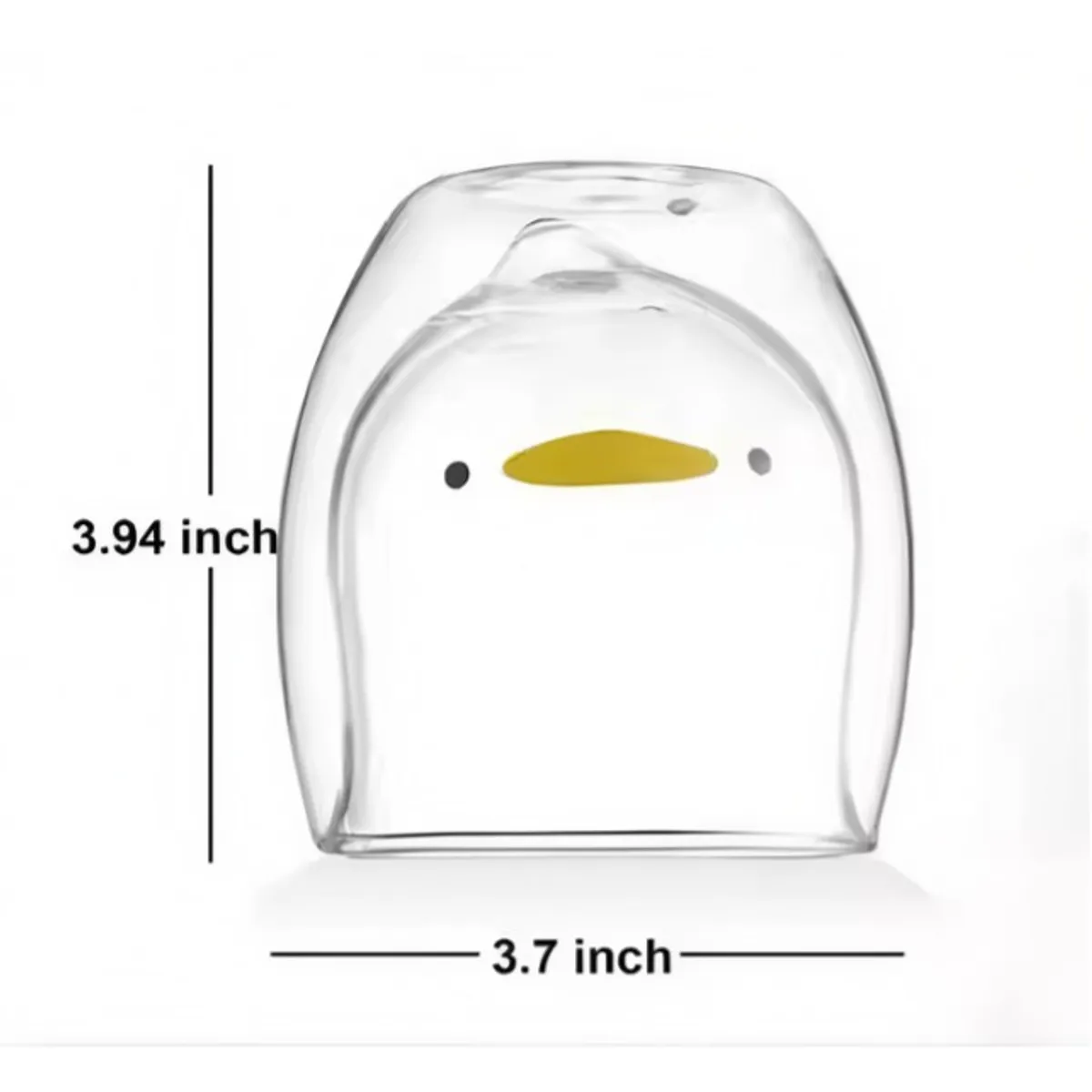 TODOK - Taza De Cristal Doble Pared Con Estampado 300ml T-00034
