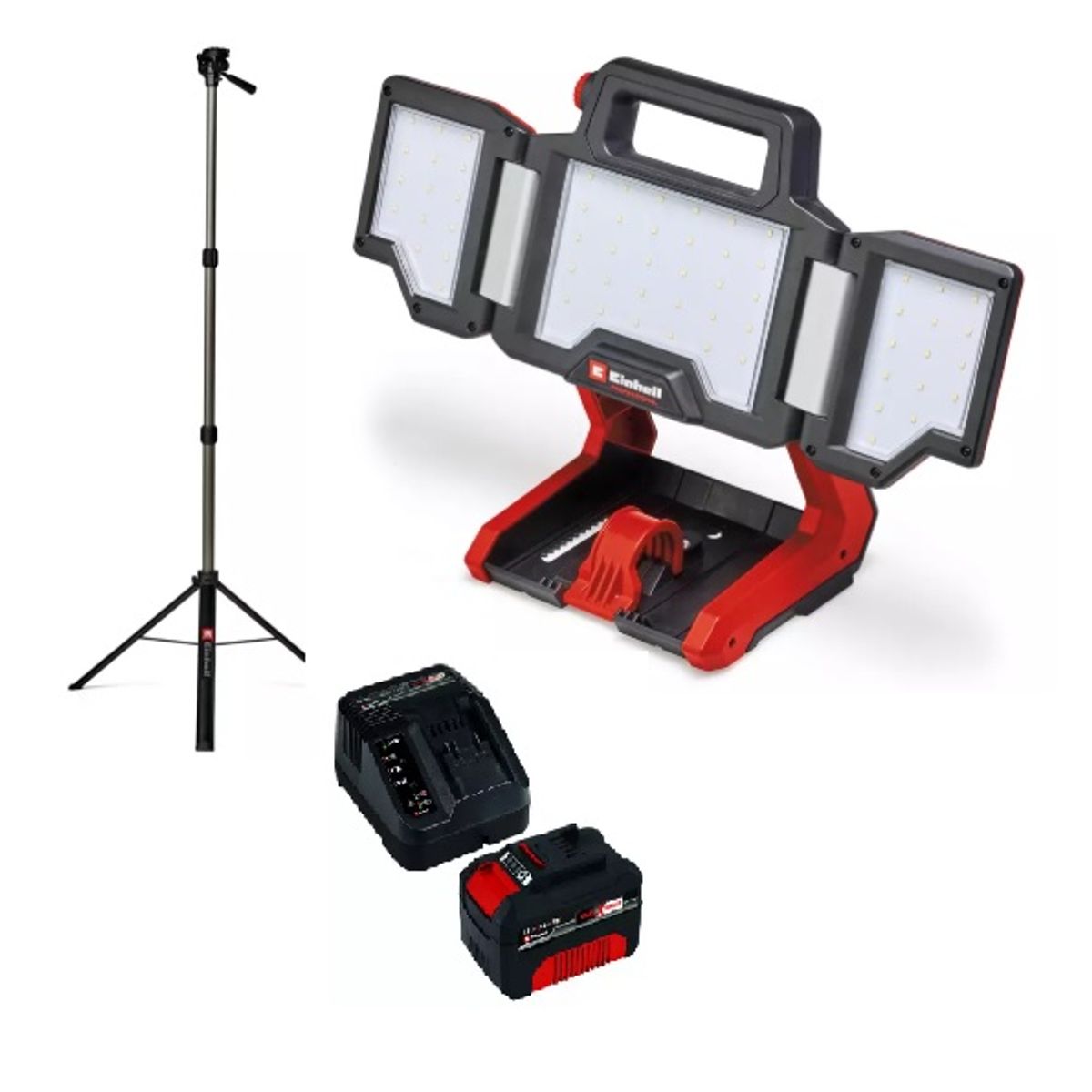 EINHELL - Foco Led Inalambrico Einhell 18v-3000 Lm+tripode+ Bat1x40