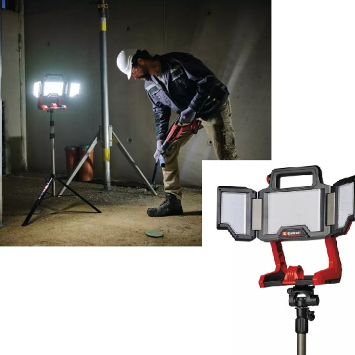 EINHELL - Foco Led Inalambrico Einhell 18v-3000 Lm+tripode+ Bat1x40