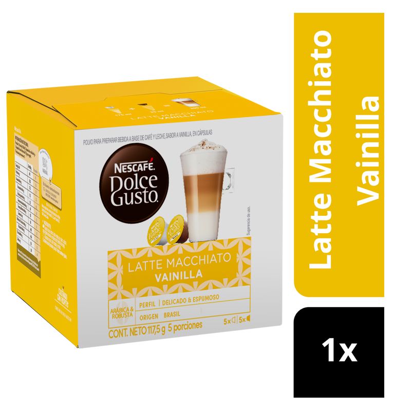 DOLCE GUSTO - Café Nescafé Dolce Gusto® Latte Macchiato Vainilla Cápsulas