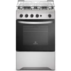 MADEMSA - Cocina a Gas 4 Platos con LimpiaFácil y Botón de Encendido M 520 T Inox