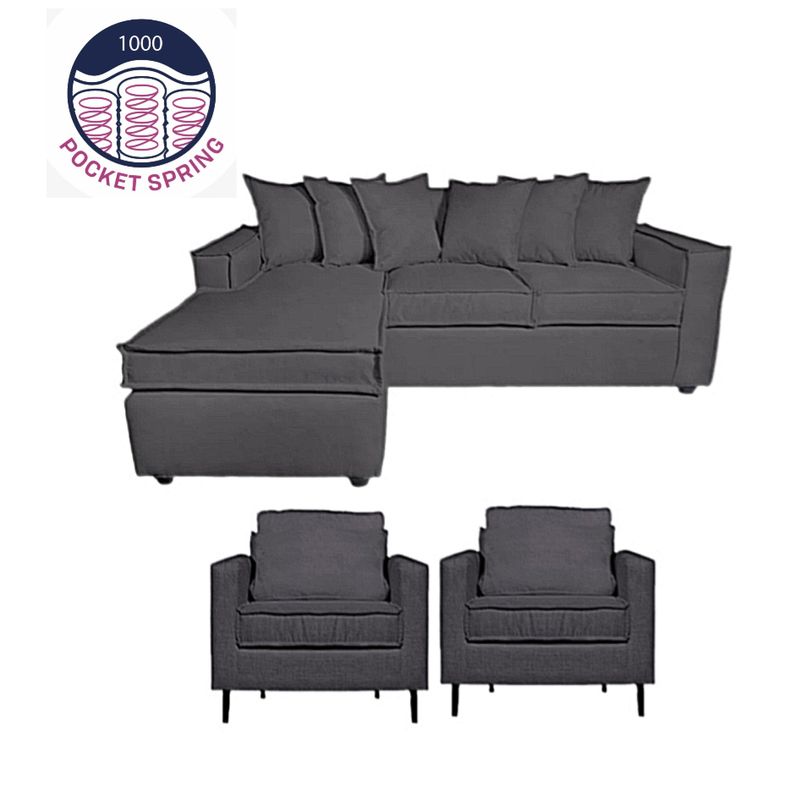 SITIAL HOME - LIVING 311,MANHATTAN MARENGO,INTERCAMBIABLE MAS 2 POLTRONAS RESORTES