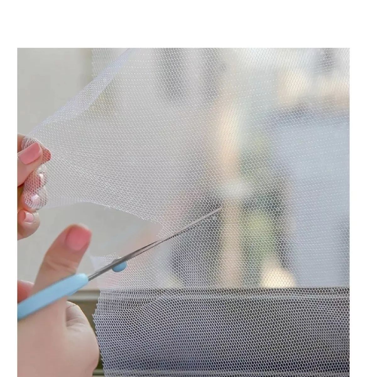 CARIBEE - Malla Ventana Mosquitos Moscas Ajustable Blanca.