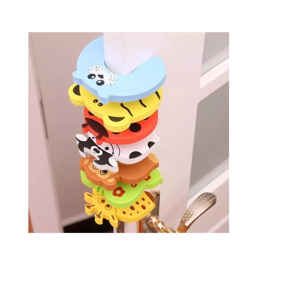 CARIBEE - Pack 6 Protectores De Puerta Seguridad Niños