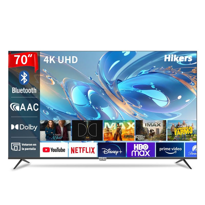 HIKERS - Smart TV 70” Hikers TIZEN 4K Ultra HD