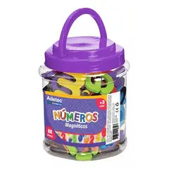 ADETEC - Números Magnéticos Goma Eva 88 Piezas Juego Didáctico