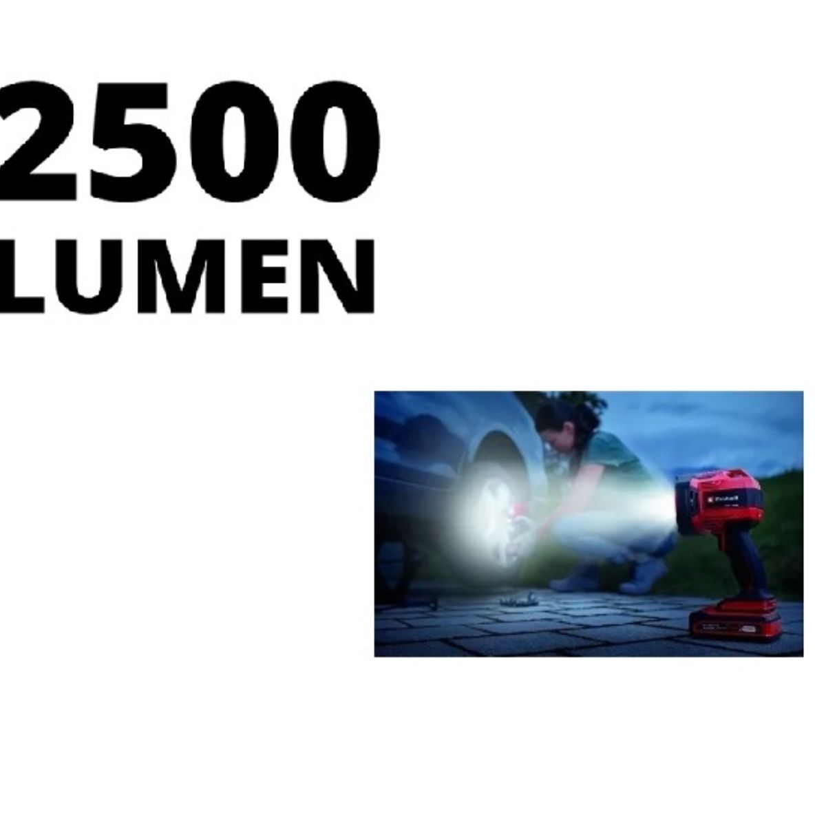 EINHELL - Linterna Inalámbrica Einhell Te-cl 182500 Liac-sin bat. Luz Blanco