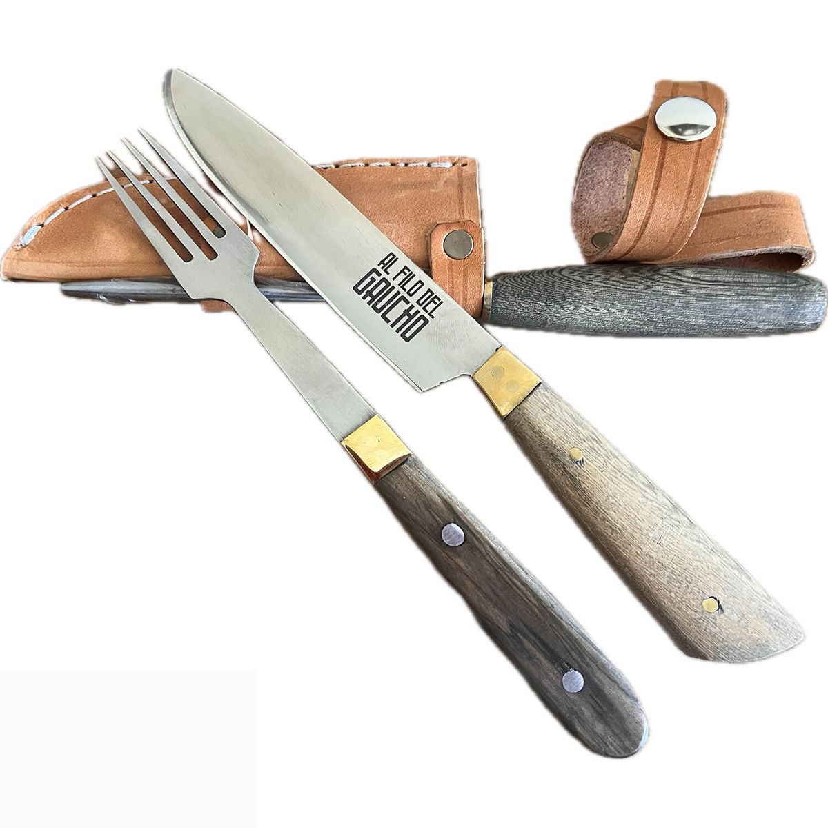 AL FILO DEL GAUCHO - Juego Asador Rústico