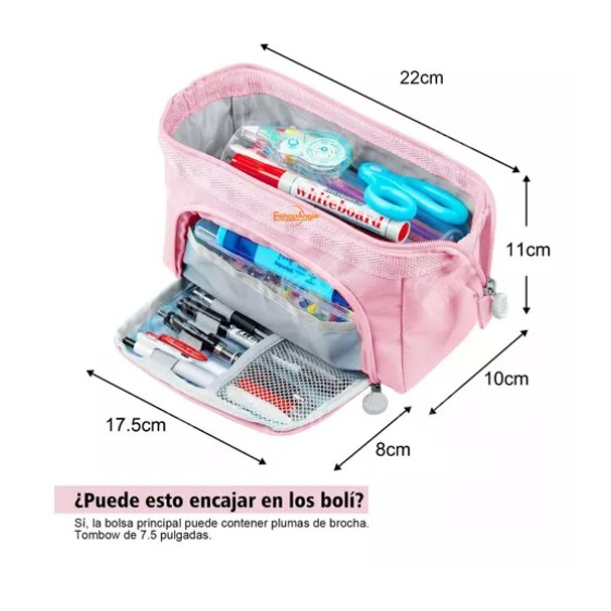 ESHOPANGIE - Estuche Para Lápices Gran Capacidad Doble Capa Organizador