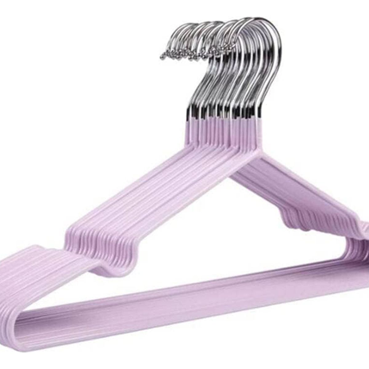 GENERICO - 10 Perchas Morado Antideslizantes Y Engrosadas