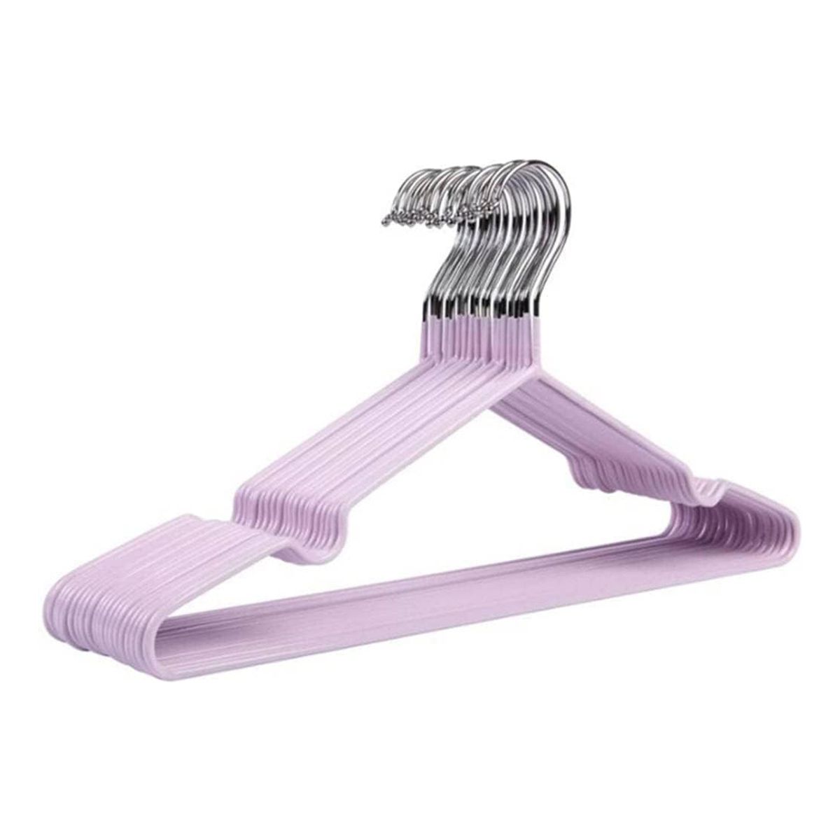 GENERICO - 10 Perchas Morado Antideslizantes Y Engrosadas