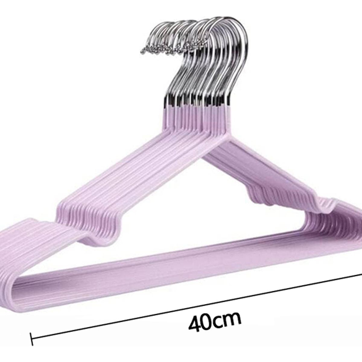 GENERICO - 10 Perchas Morado Antideslizantes Y Engrosadas