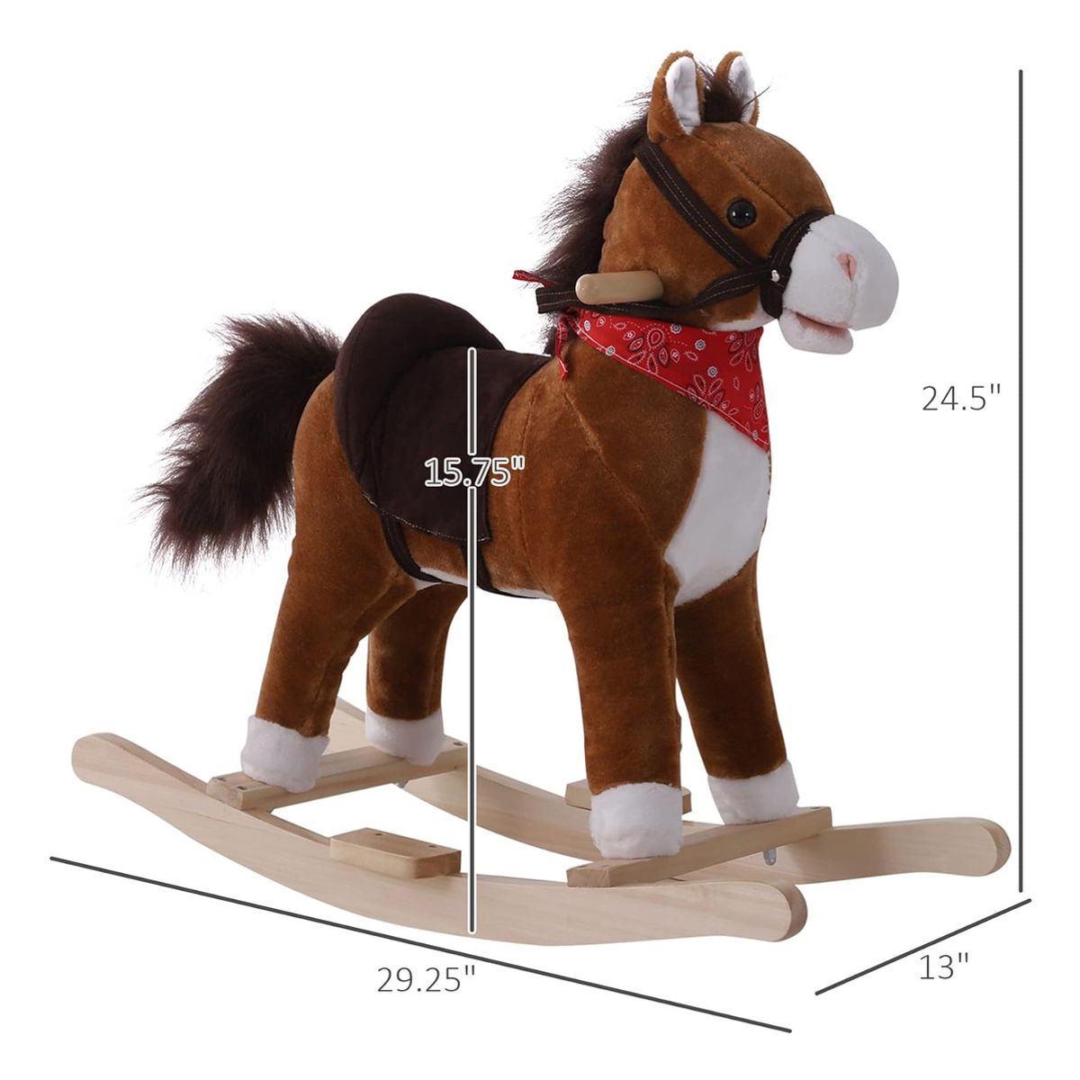 U BUY - Juguete Peluche Para Niños Pony Sonidos Realistas Regalo