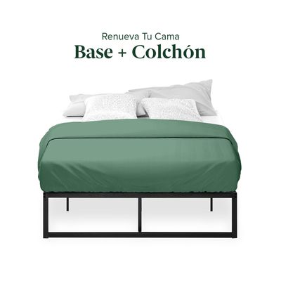 Imagen 2 del producto Cama Abel Colchón Espuma 2 Plazas 25cms