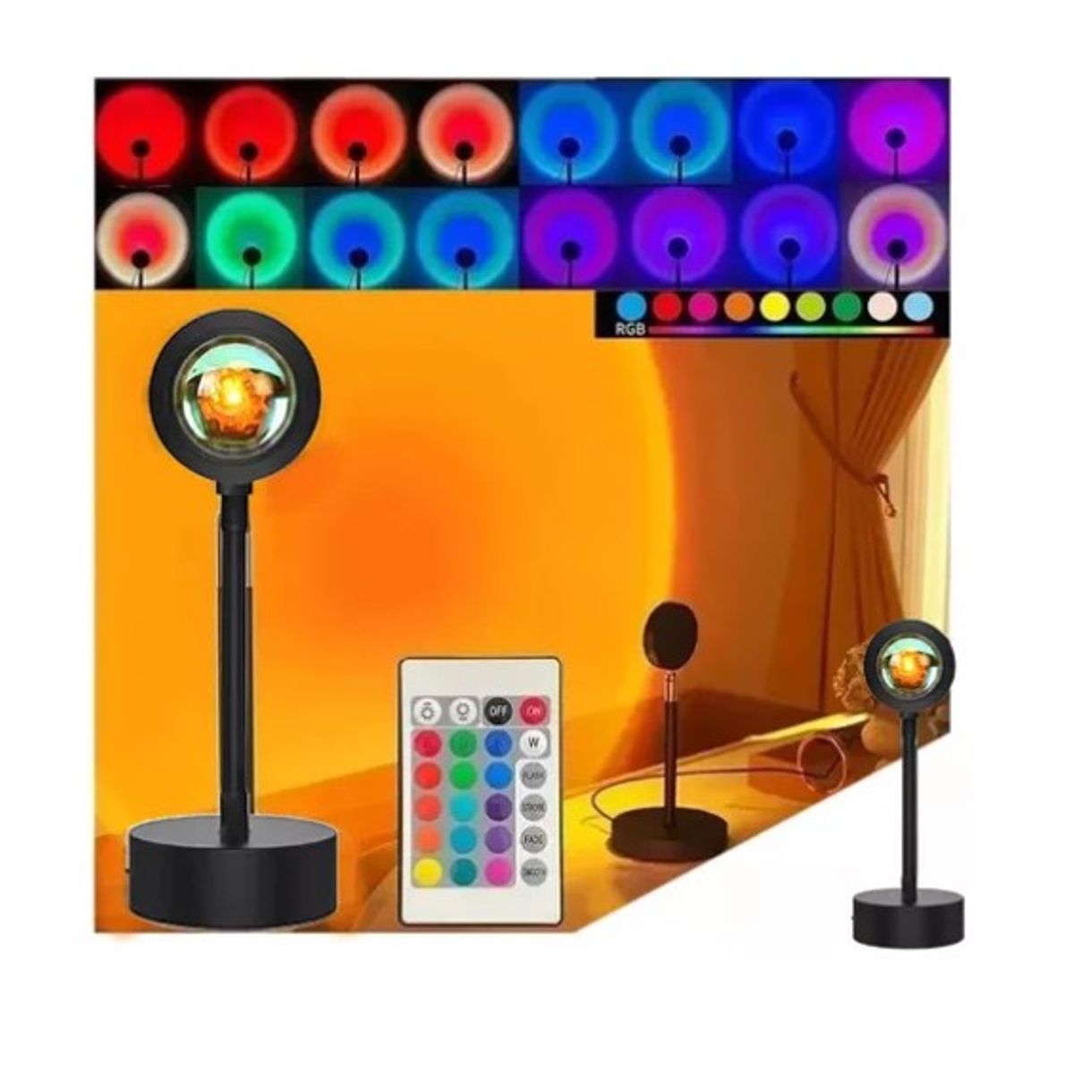 ESHOPANGIE - Lámpara De Proyección Sunset Fotografía Luz Ambiente Punkzz