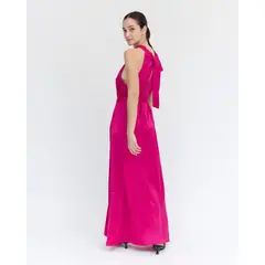 GUINDA - Maxi Vestido de fiesta con cuello halter Artemisa