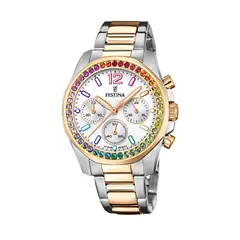 FESTINA - Reloj F206082 Bicolor con Cronografo Mujer