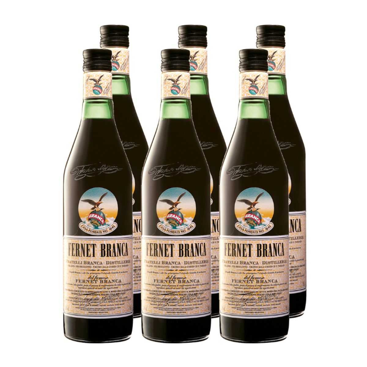 BRANCA - Fernet Branca 750cc x6