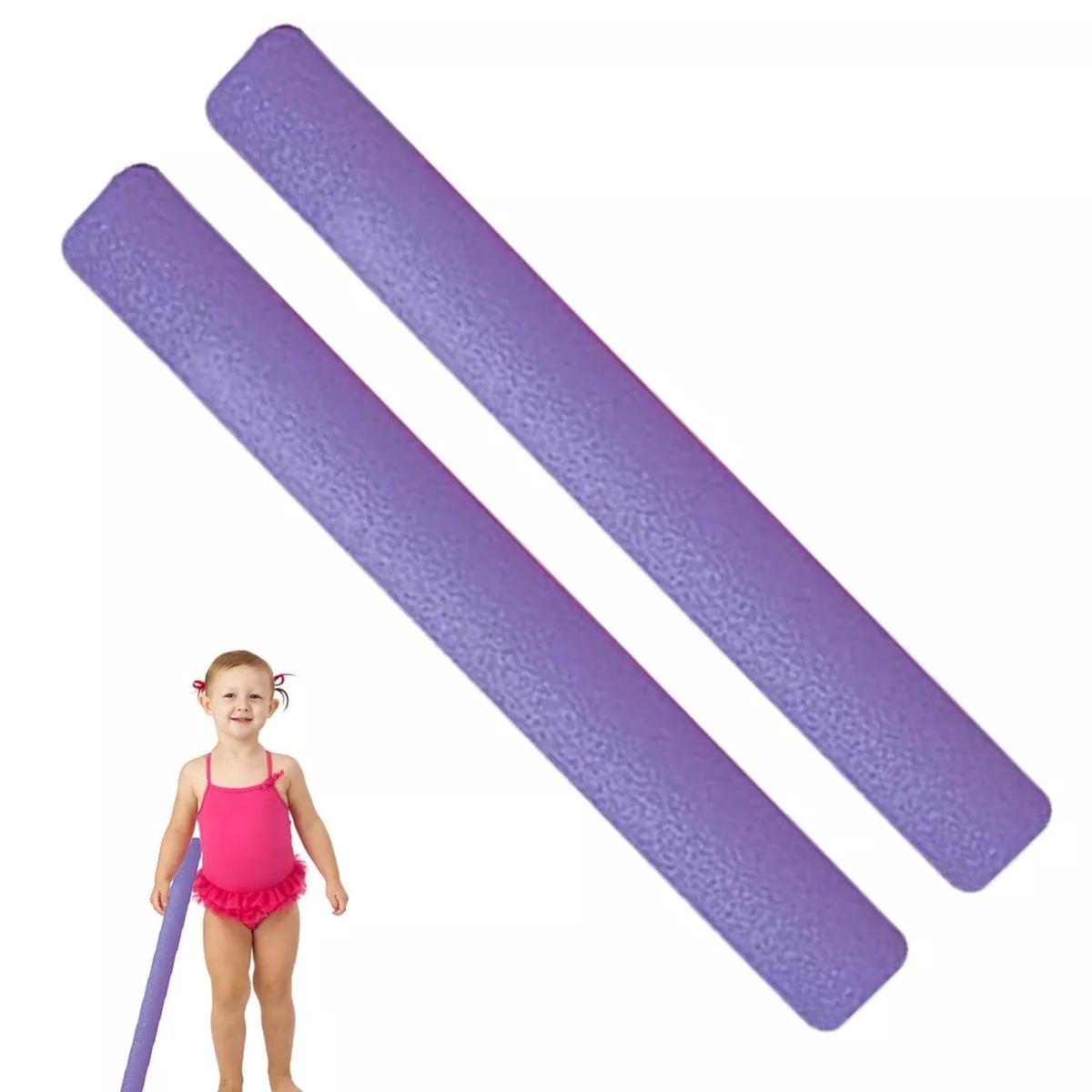GENERICO - Fideos Flotadores De Espuma Para Piscina Pack X 2 Violeta
