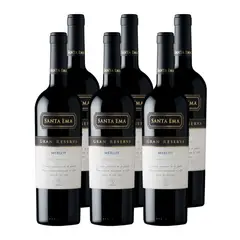 SANTA EMA - Vino Gran Reserva Merlot 750cc x6