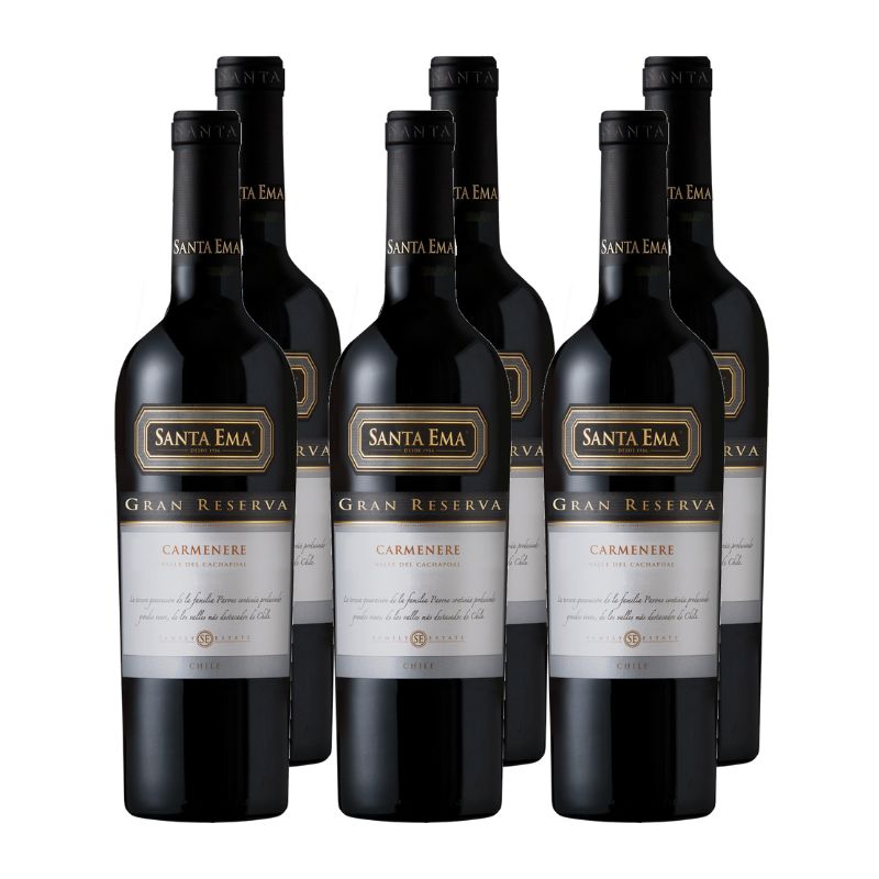 SANTA EMA - Vino Santa Ema Gran Reserva Carmenere 750cc x6