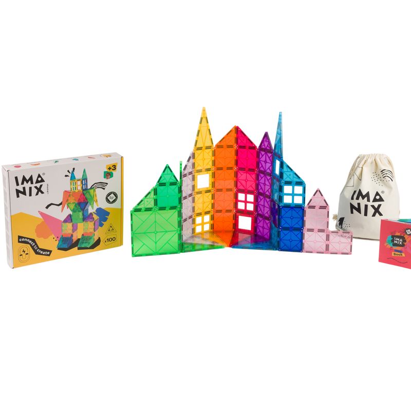 BRAINTOYS - Imanix 100 piezas magneticas