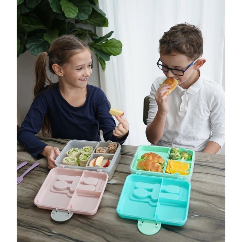 GENERICO - Lonchera Bento Box Con Cubieto Rosa Melii