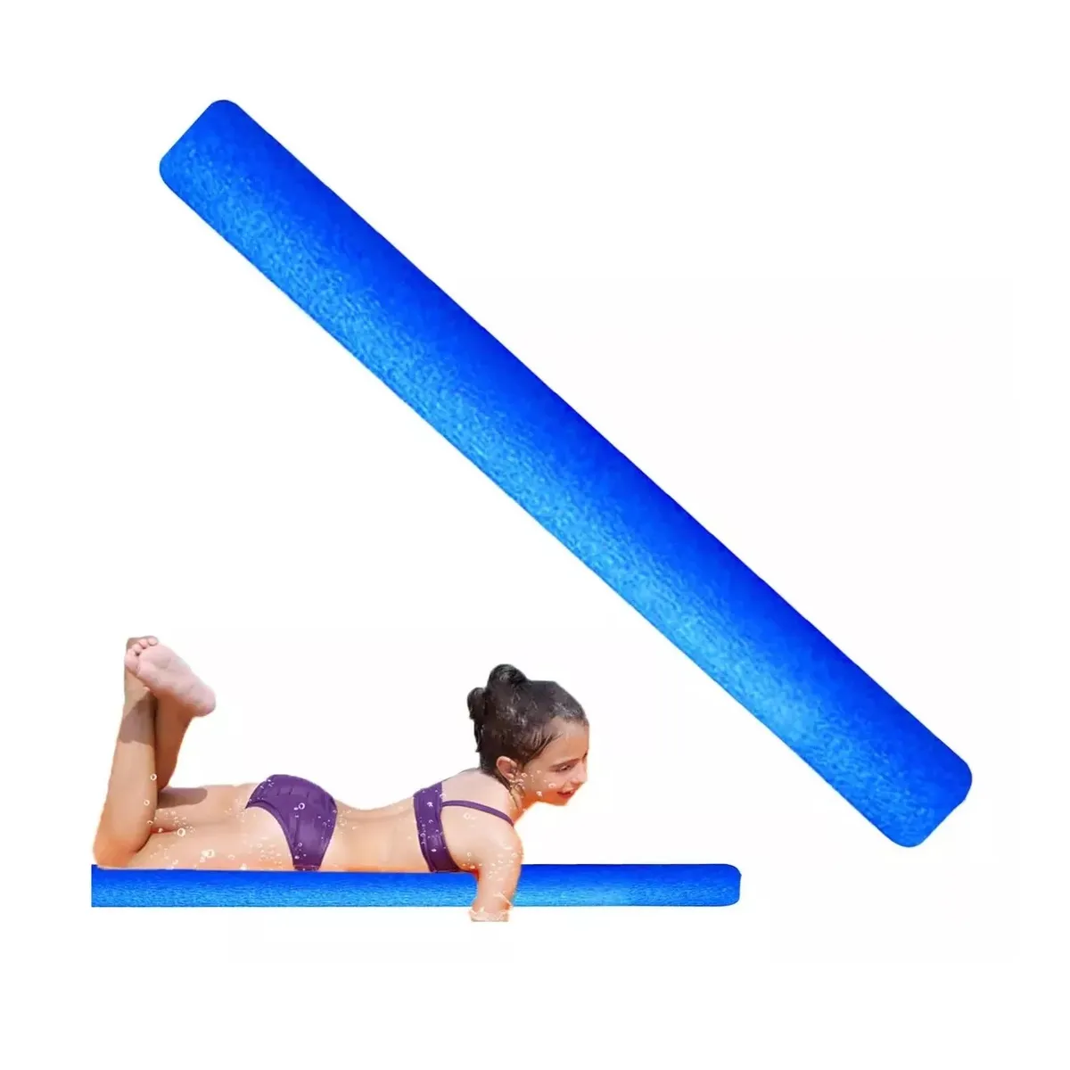 GENERICO - Fideos Flotadores De Espuma Para Piscina Pack X 10 Azul