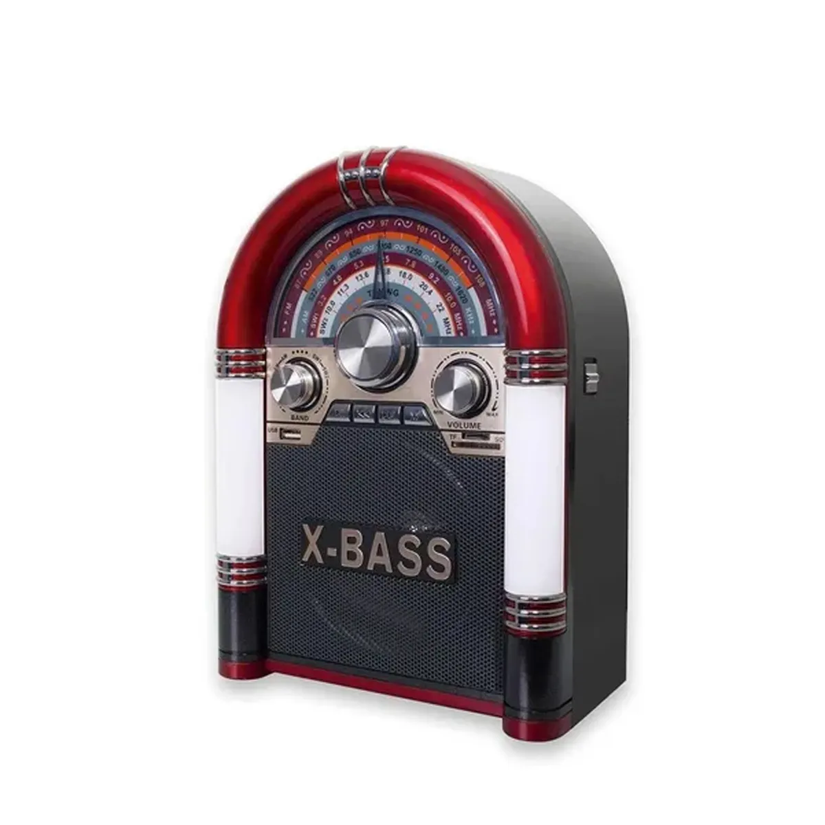 AUDIO PRO - Radio Retro Rockola Parlante Bluetooth Pequeña AM FM AP02081