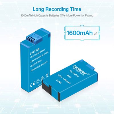 Imagen 2 del producto 2x Baterías Y Cargador Para Gopro Max 360 Acbat-001